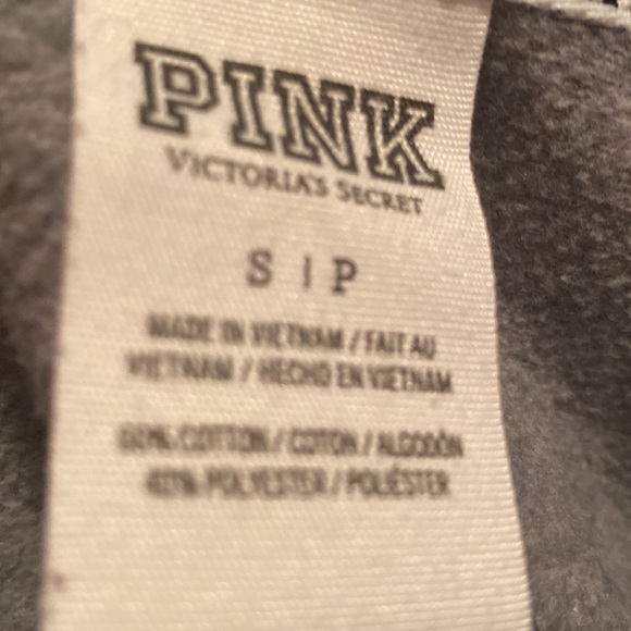 PINK VS BURGUNDY AND GREY PULLOVER SZ S - Picture 3 of 3